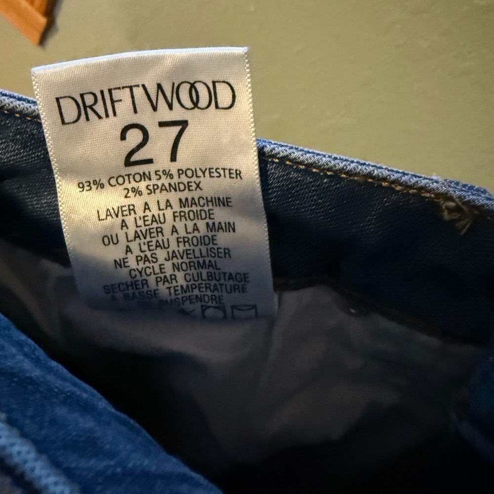 DRIFTWOOD Blue Floral Embroidered Jeans - Picture 8 of 8